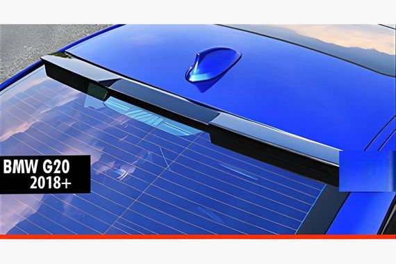 Накладка на спойлер (для G20/G80, Черный Глянец) для BMW 3 серия G20/21 2018- гг