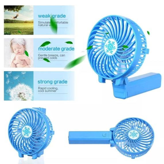 УЦЕНКА! Вентилятор ручной mini FAN. Портативный мини вентилятор с USB (Нет упаковки 3030) | Зображення 3