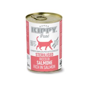 Вологий корм із лососем для стерилізованих котів Kippy Pate Sterilised Cats Salmon, 400 гр