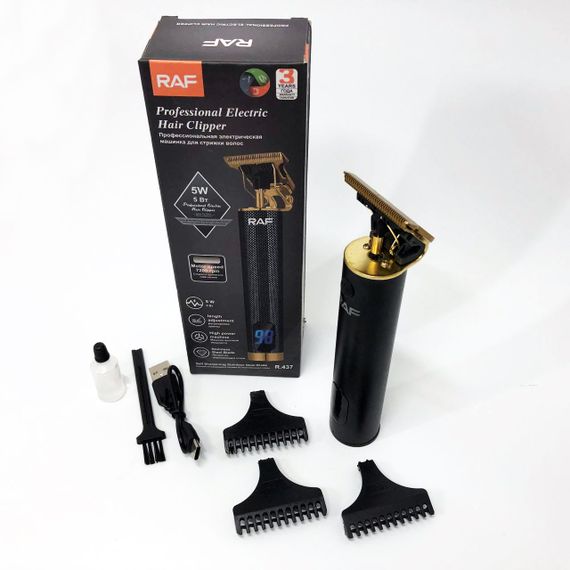 Акумуляторна машинка для стрижки RAF, Чоловічий набір для стрижки волосся бездротовий XV-79 | Зображення 3
