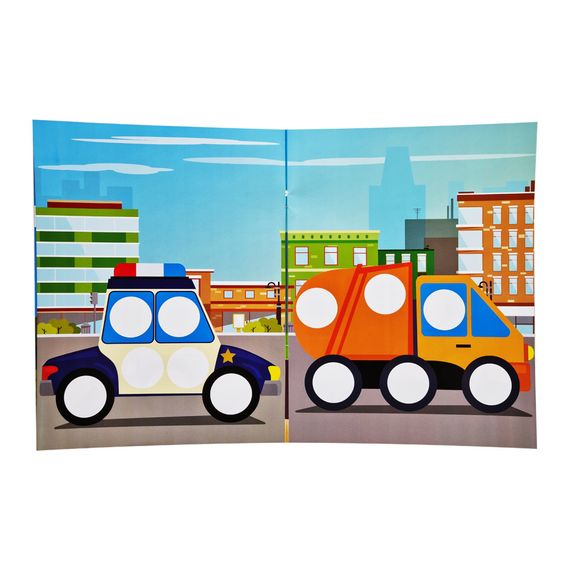 Развивающая книжка с наклейками "Авто" 403952 для самых маленьких | Зображення 2