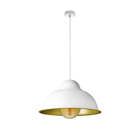Світильник підвісний у стилі лофт MSK Electric Dome СП 3614 WH+GD