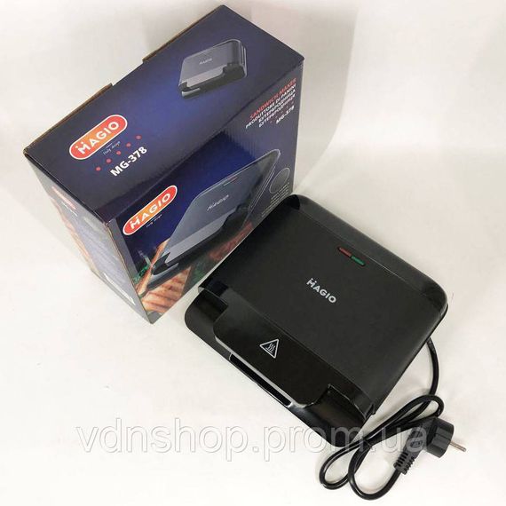 Бутербродница профессиональная MAGIO MG-378 750 Вт, Гриль контактный бытовой, Прижимной электро гриль YE-70