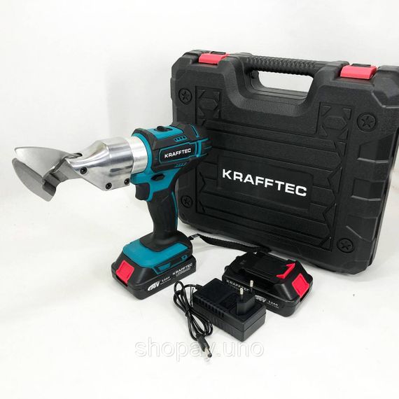 Ножницы по металлу для профнастила Krafftec DJS130R, Электроножницы по металлу листовые CS-55 | Зображення 7