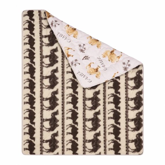Ковдра двоспальна зимова стьобана з холофайбера Arda Camell wool 41074 175х215 см | Зображення 6