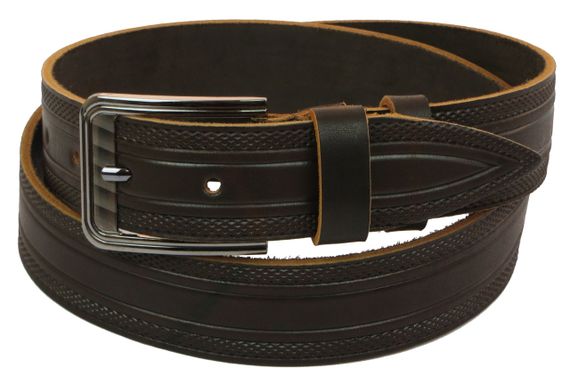 Ремінь під джинси Skipper коричневий 3,8 см