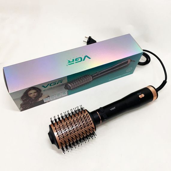 Профессиональный фен для объема VGR V-494 800 Вт, Фен-щетка для женщин с насадками, Фен-щетки стайлеры WJ-27 | Зображення 7