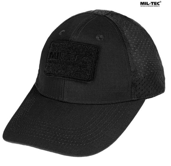 Бейсболка MIL-TEC Net Baseball Cap Black з сіткою | Зображення 2