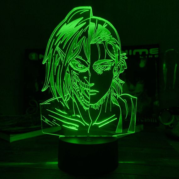 Акриловый светильник-ночник Эрен Егер зеленый tty-n001732