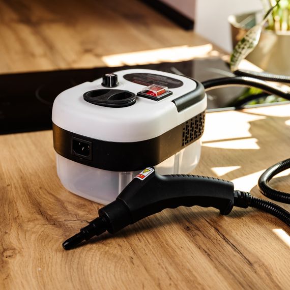 Пароочисник ручний Steam Cleaner 2500 Вт із набором та баком 1.2л HP-SC-002-white | Зображення 1