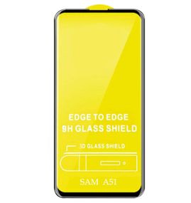 Защитное стекло Full Glue для телефона Samsung Galaxy A51 (SM-A515) - Black