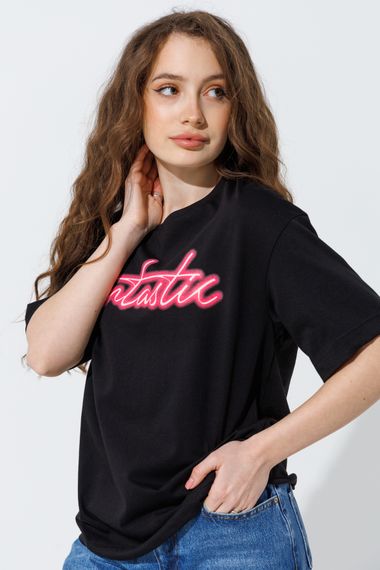 Футболка жіноча LAWA P-WB02343 2XL Чорний (2000990462725) | Зображення 1