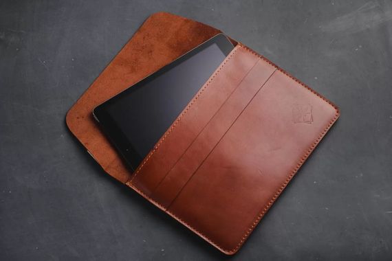 Шкіряний чохол Skin and Skin Ipad Sleeve 9.7 Коньячний (LC04CO-9) | Зображення 2