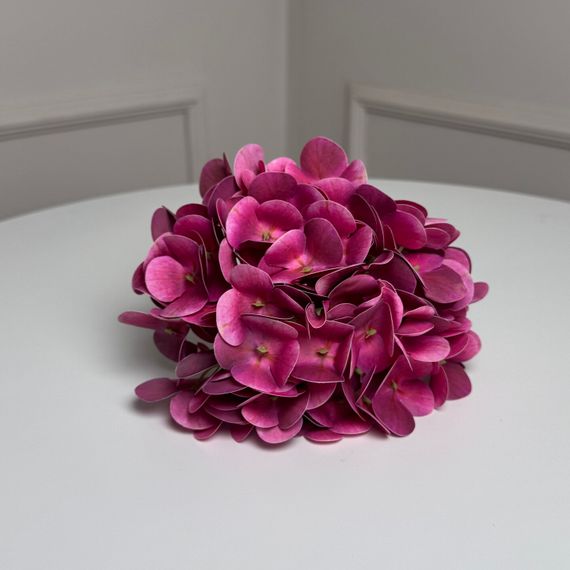 Гортензія штучна латексна h=70см d=17см 1шт. Колір: фуксія