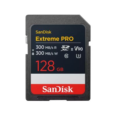 Карта памяти SanDisk 128GB SD class 10 UHS-II U3 V90 Extreme Pro (SDSDXDM-128G-GN4IN)