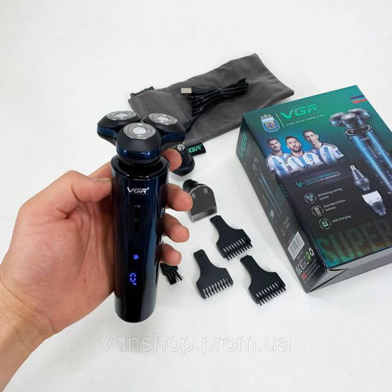 Професійна електробритва з насадками VGR, Професійна бритва з акумулятором, Хороша бритва портативна JN-76 | Зображення 8