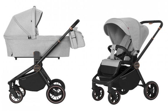 Коляска універсальна CRL-8510/1 "Epica" 2in1 Silver Grey CARRELLO