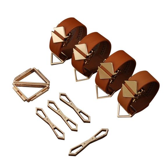 Набір для зв'язування LOCKINK Hogtie Set — Brown Sex Aura