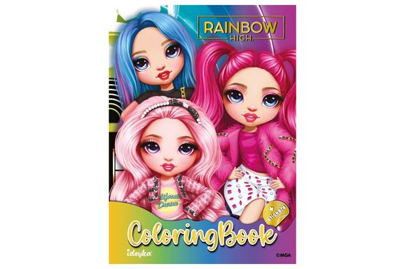 Розмальовка зі стікерами LCB12 "The creative Rainbow" Ideyka