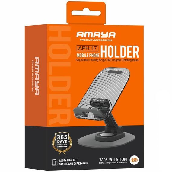 Подставка для телефона Amaya APH-17 Black | Зображення 1