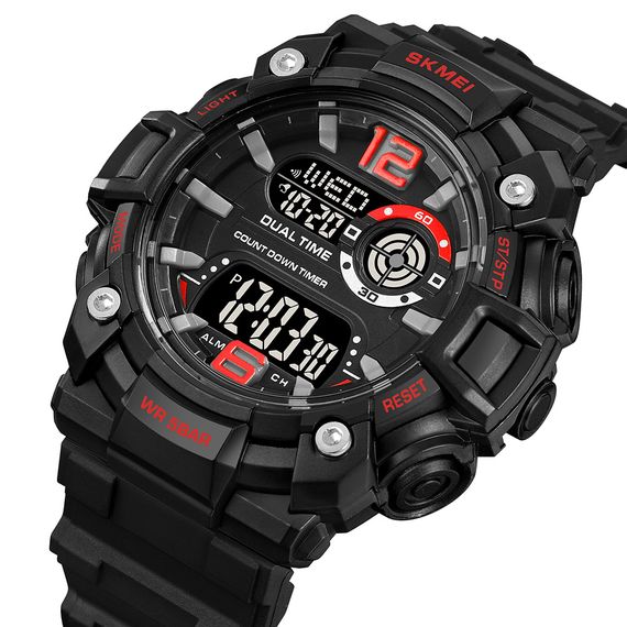 Чоловічий годинник Skmei 2018RDBK Red-Black | Зображення 1