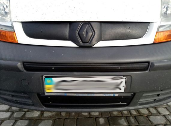 Зимова верхня накладка на решітку 2007-2015, Глянцева для Renault Trafic рр | Зображення 5