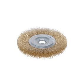 Щітка дротяна дископодібна Sigma Ø115мм Ø22.2мм (латунірованная) (9012111)