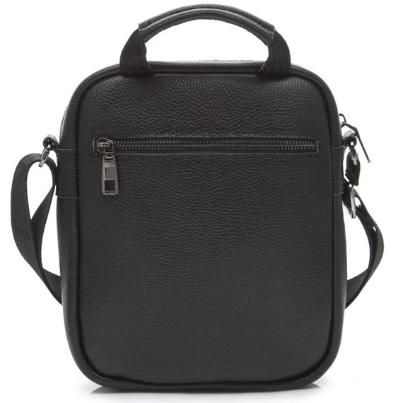 Чоловіча сумка шкіряна Tiding Bag TD-2288 чорна | Зображення 5