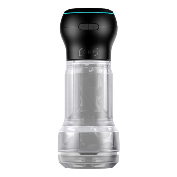 Мастурбатор Kiiroo Feel Pocket Crystal зі всмоктувальною інтерактивною насадкою PowerBlow Combo Set