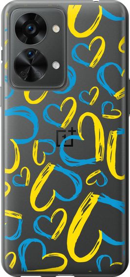 Чехол на OnePlus Nord 2T Сердца UA "5292u-2640-17620"
