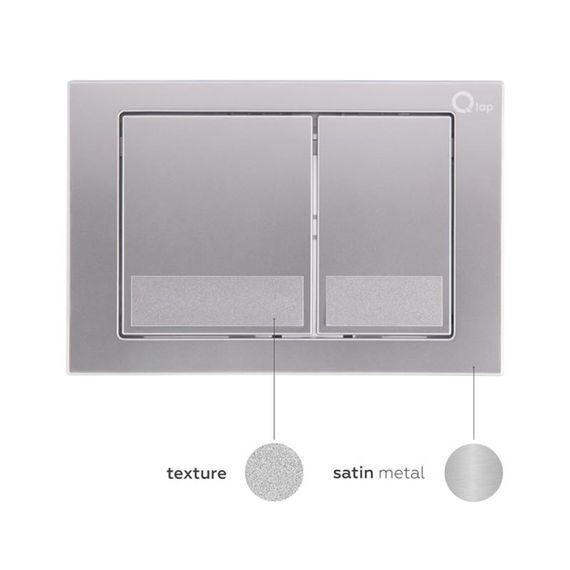 Набір інсталяція 4 в 1 Qtap Nest ST з квадратною панеллю змиву QT0133M425M06029SAT | Зображення 5
