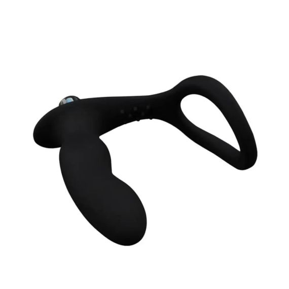 Анальна пробка з віброкулею та ерекційним кільцем Chisa GK power, чорна sexstyle | Зображення 3