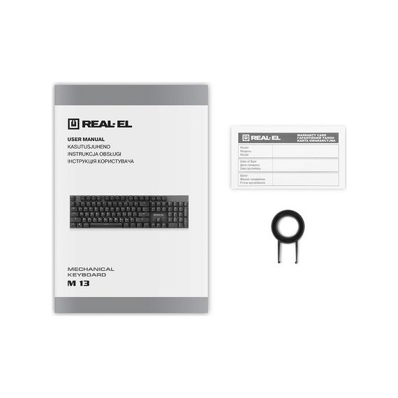 Клавіатура REAL-EL M 13 Grey | Зображення 8