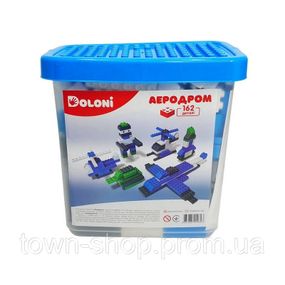 Конструктор "Аэродром" 013888/09 в пластиковом боксе, 162 детали
