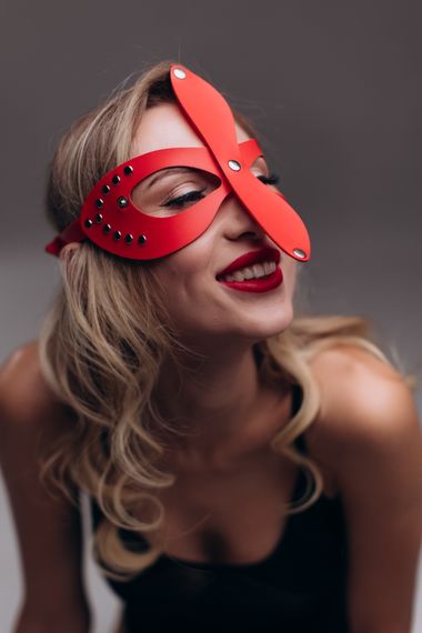 Маска Candy Hero МD2 червона екошкіра | Зображення 2