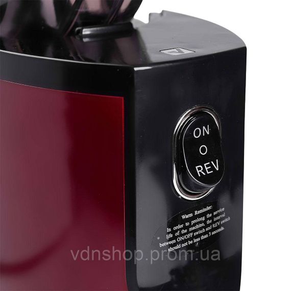 Соковижималка шнекова для томатів 300 Вт 2 швидкості Червоний Sokany JE-25 | Зображення 6