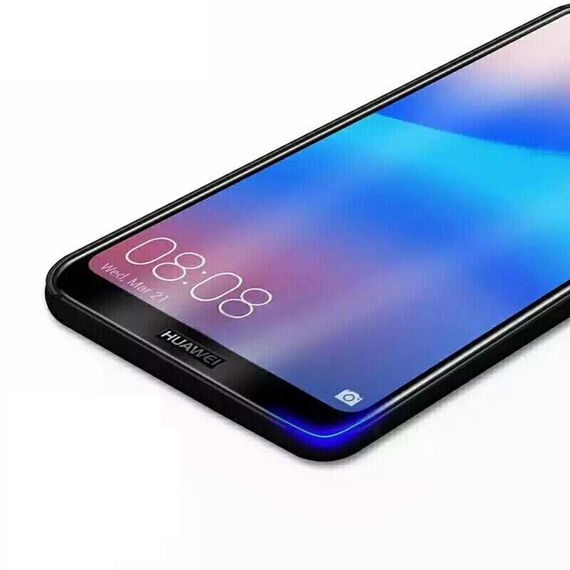 Захисне скло 2.5D на весь екран для Huawei Y6 Prime (2018) / Honor 7A Pro колір Білий | Зображення 1