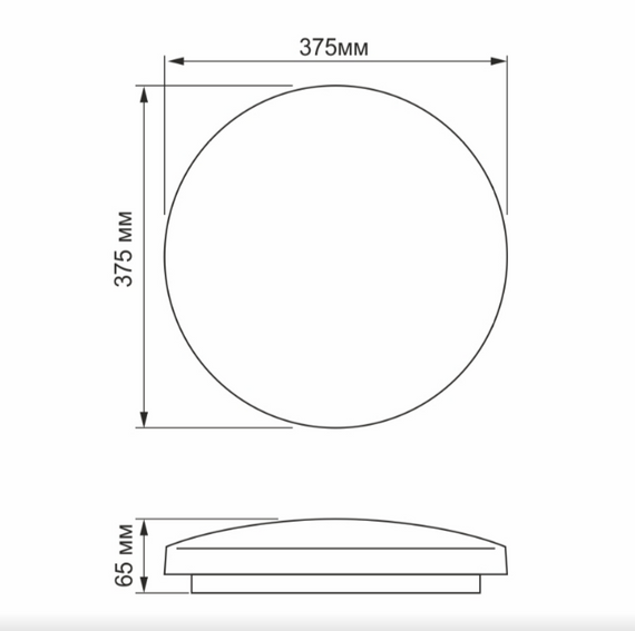 LED Світильник настінно-стельовий 32W 5000К 220V Криві лінії TLCL-325CL Titanum | Зображення 1