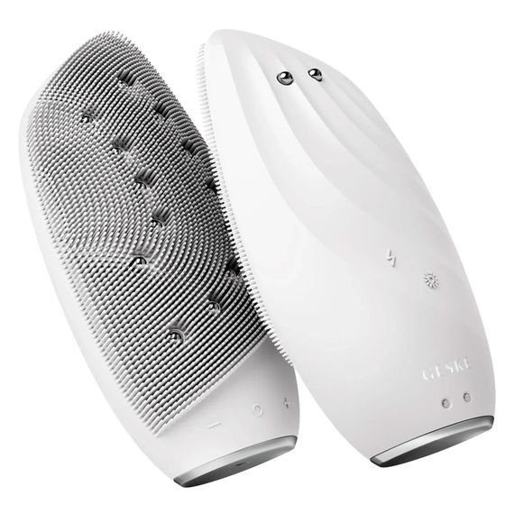 Очищувальна щітка для обличчя GESKE Sonic Thermo Facial Brush&Face-Lifter 8в1 white, Білий | Зображення 5