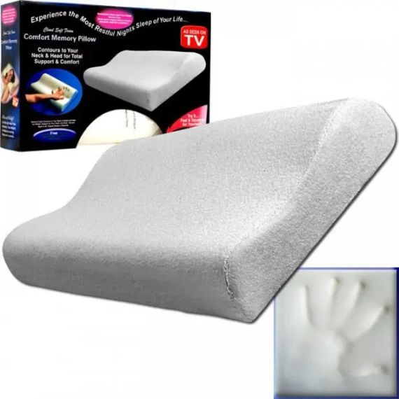 Ортопедична подушка з пам'яттю Memory pillow (меморі пілоу) | Зображення 4