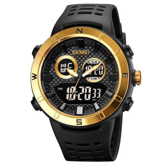 Чоловічий годинник Skmei 2014GDBK Gold-Black