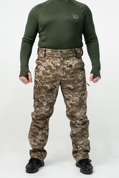 Утеплені Військові штани Soft Shell Military піксель