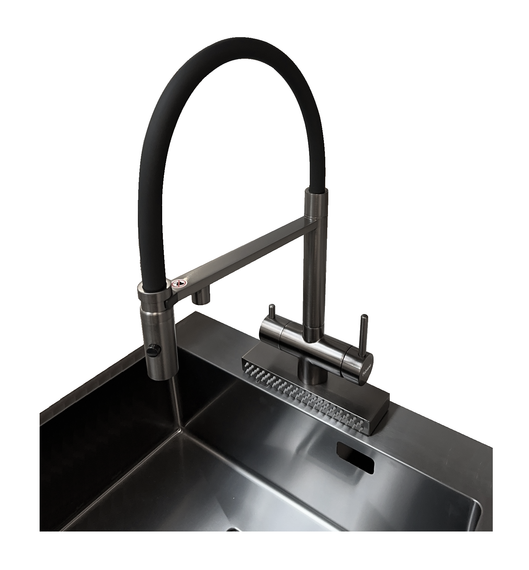 Кухонний змішувач Fabiano FKMC 3124 Black Steel 8231.403.1543 | Зображення 1