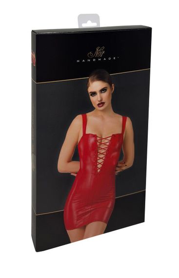 Сукня Noir Handmade F364 Bombshell Lace-Up Mini Dress Red XS Sex Aura | Зображення 7