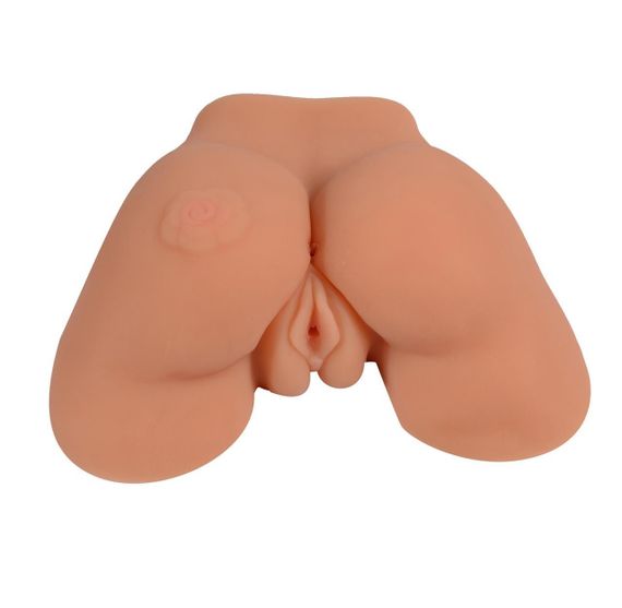 Мастурбатор реалистичный вагина и анус с вибрацией Flower Plum Sex Aura
