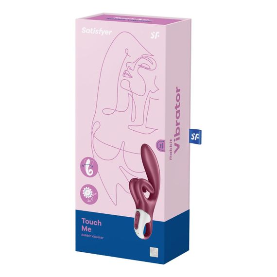 Вібратор-кролик Satisfyer Touch Me, подвійний відросток, 3 потужні мотори, Червоний | Зображення 7