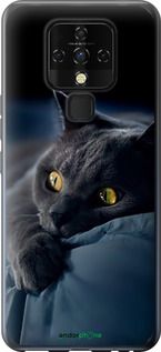 Чохол на Tecno Camon 16 SE CE7j Димчастий кіт "825u-2398-2448"