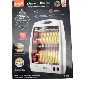 Инфракрасный тепловентилятор обогреватель RAF R.1191 QUARTZ HEATER 800 Вт белый (24373-1191_537)