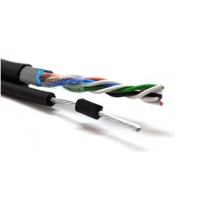 Кабель сетевой Merlion FTP 305м КНПЭ (4*2*0,50) [СCA] внешний, тросс, Black (03501) | Зображення 1