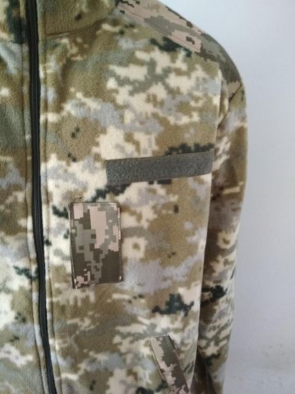 Кофта флисовая тактическая пиксель ВСУ,Армейская флисовая кофта толстовка для военнослужащих 52 размер | Зображення 5